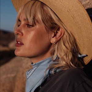 Spell & The Gypsy Wild Love Gold Shield stud earrings 🛡